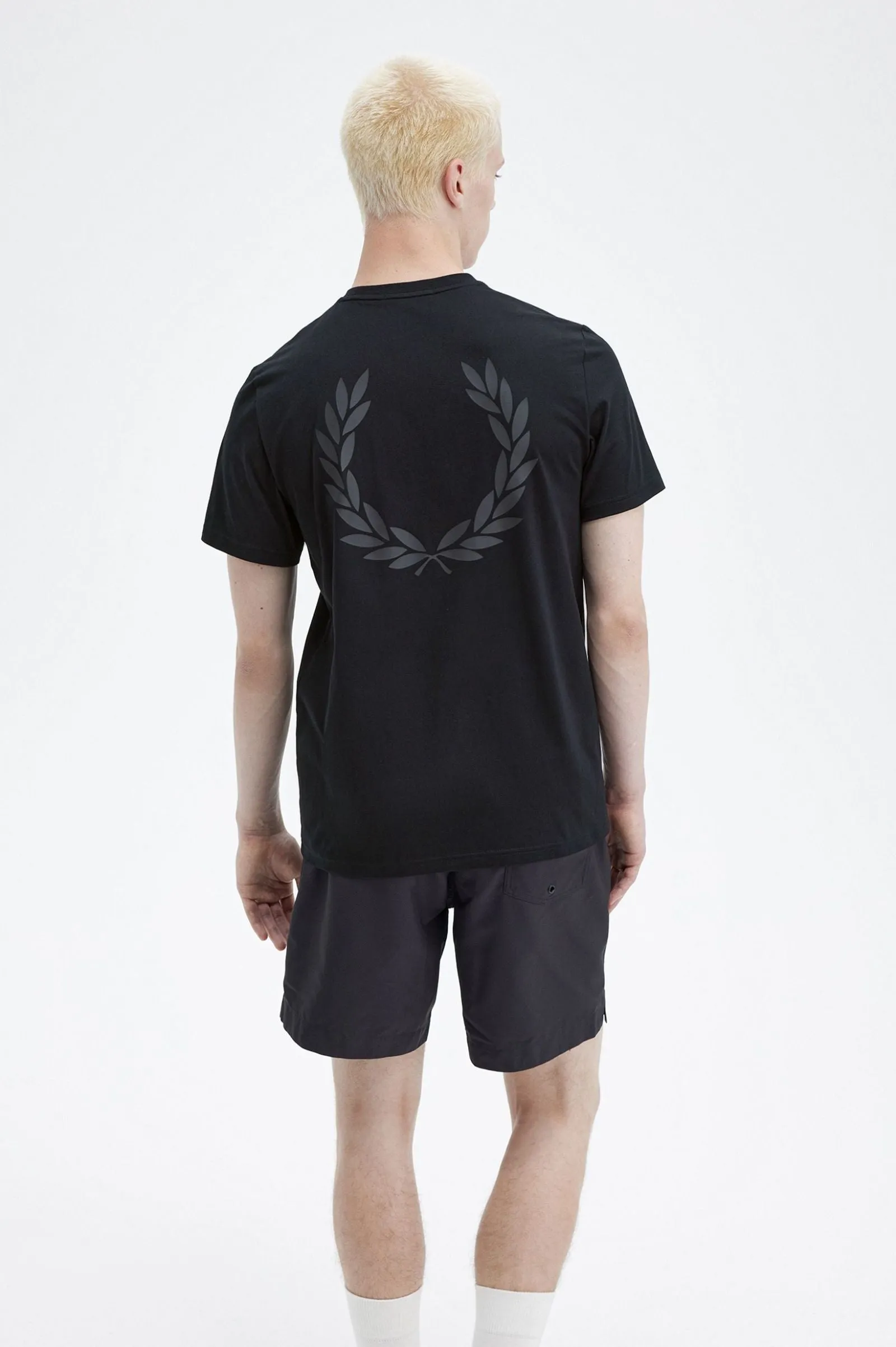 Fred Perry M7784 Rear Powder Laurel T-shirt 198 Black