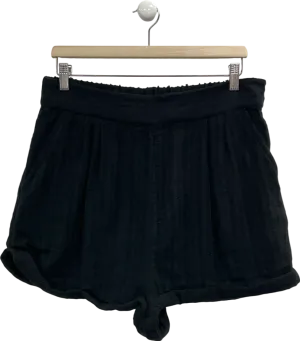 Free People Black Stay Cool Shorts UK L