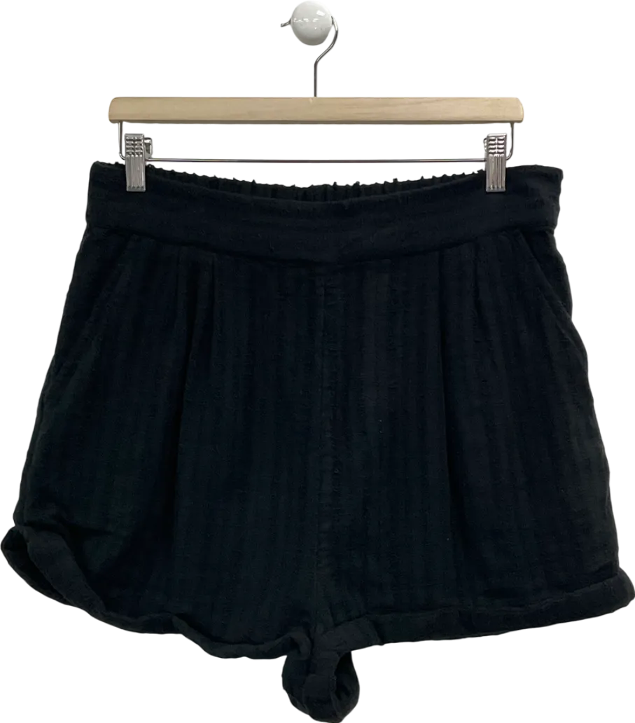 Free People Black Stay Cool Shorts UK L
