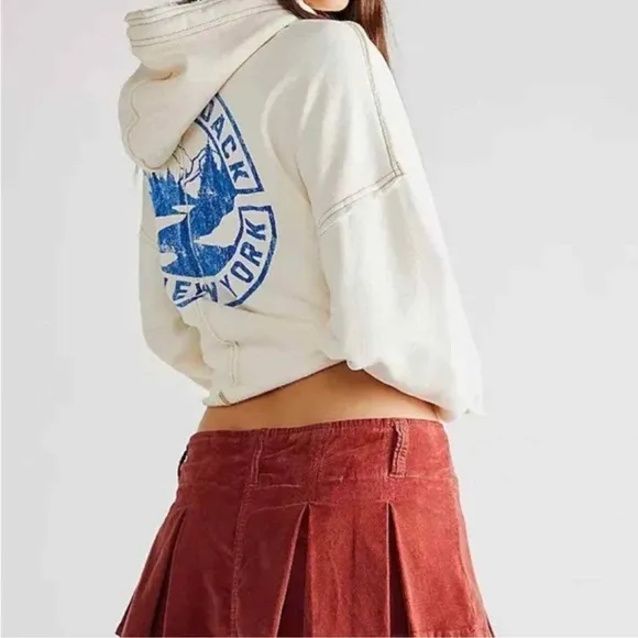 Free People! Corduroy Pleated Micro Mini Skort Skirt NWT!