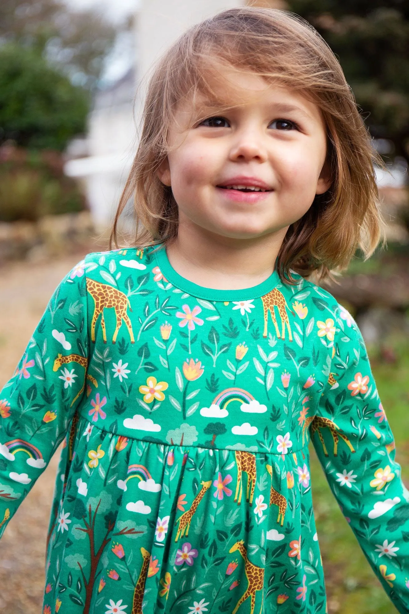 Frugi Dani Infant Dress 500138A4atog Giraffe