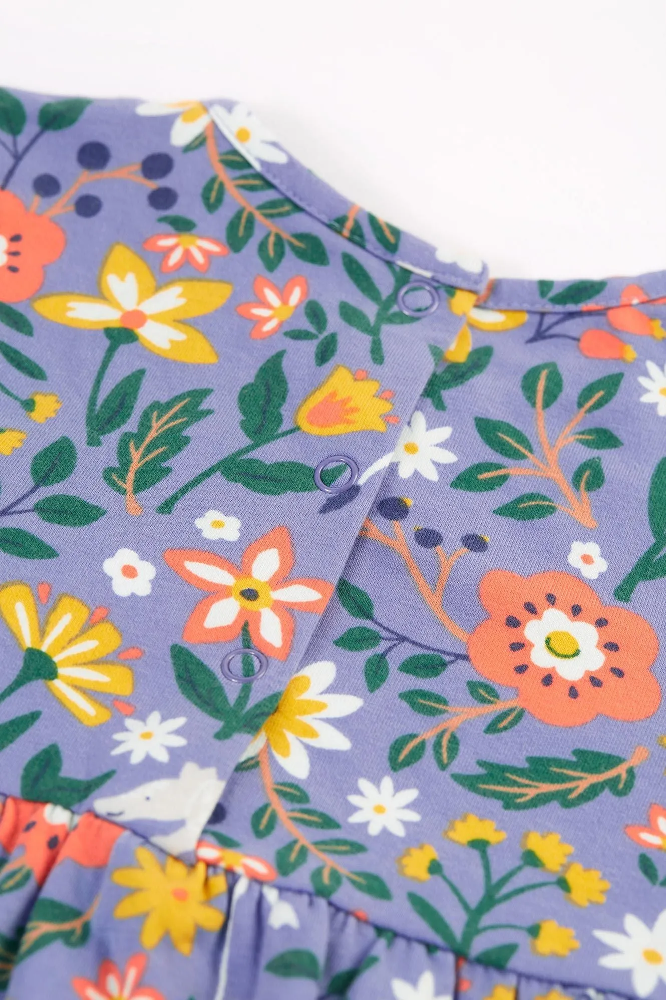 Frugi Dee Infant Dress 500137A4rffr Rainforest Friends