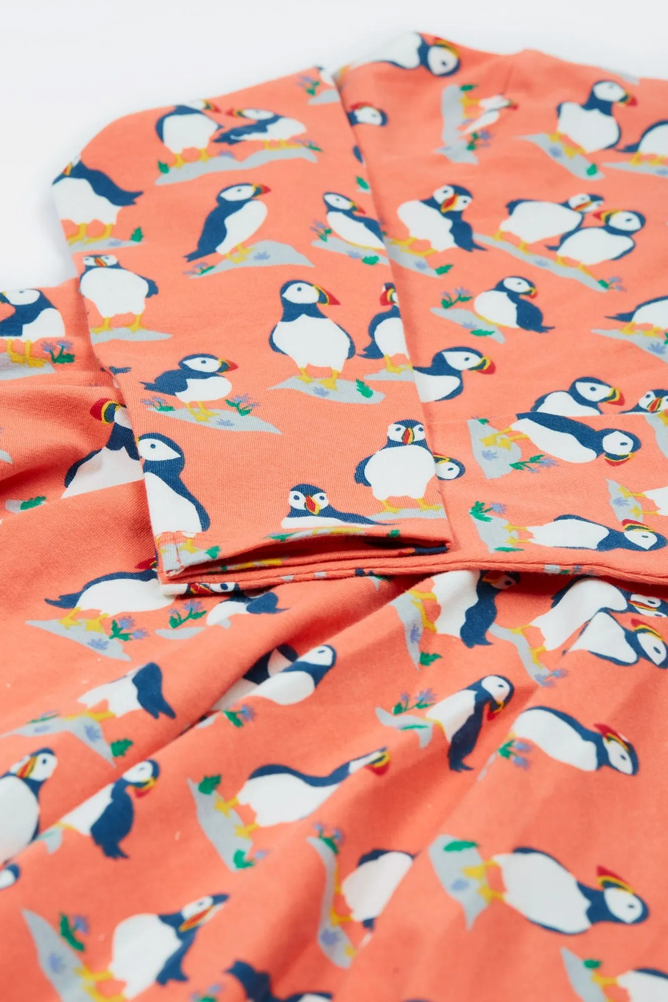 Frugi Sofia Skater Dress 500028A4pfpl Puffin Pals