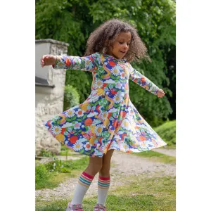 Frugi Sofia Skater Dress 500028A4rtrh Retro Happy