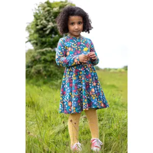 Frugi Sofia Skater Dress 500028A4wthd Winter Hedgerow