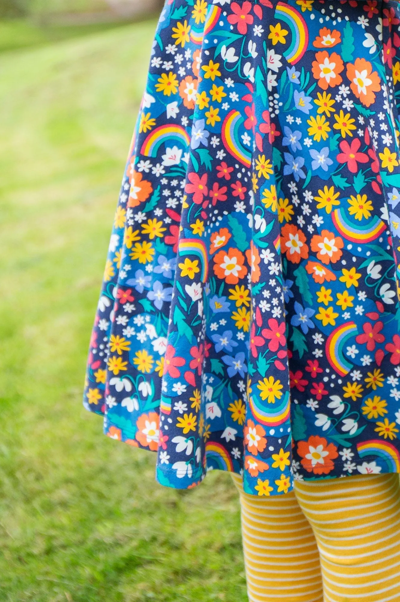 Frugi Sofia Skater Dress 500028A4wthd Winter Hedgerow