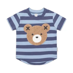 Furry Hux Blue Stripe Bear T-Shirt