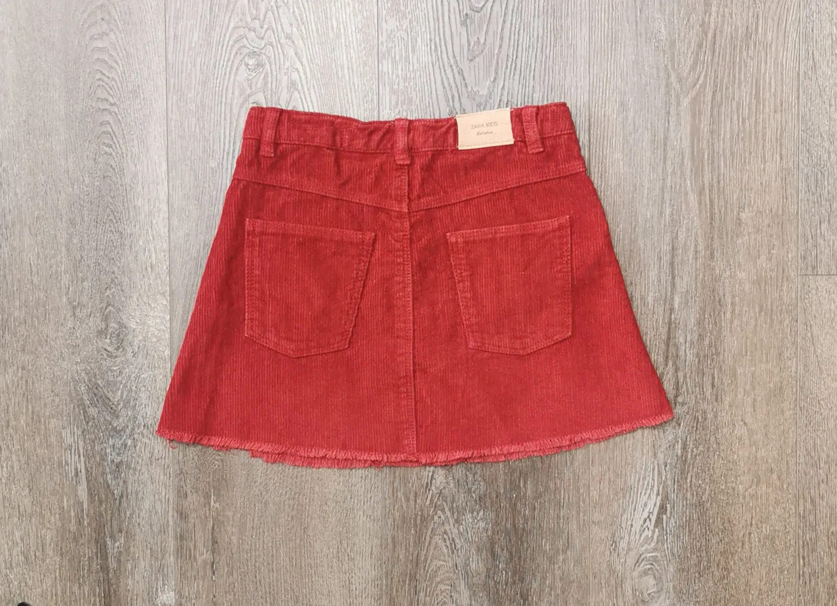 GIRL SIZE 7 YEARS - ZARA KIDS, Courdory Skirt, Raw Edge EUC B52