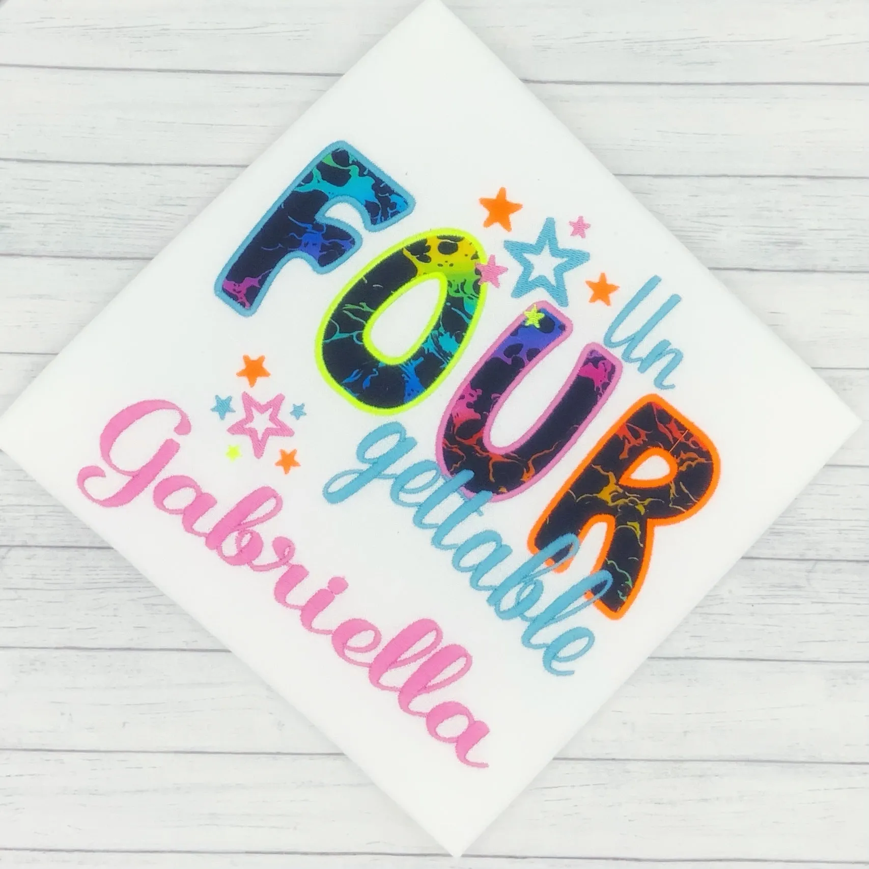 Girls Birthday Shirts Un-FOUR-gettable