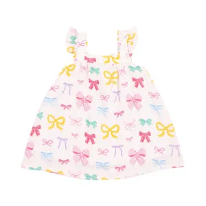 Girls Dresses | Sundress- Colorful Bows | Angel Dear