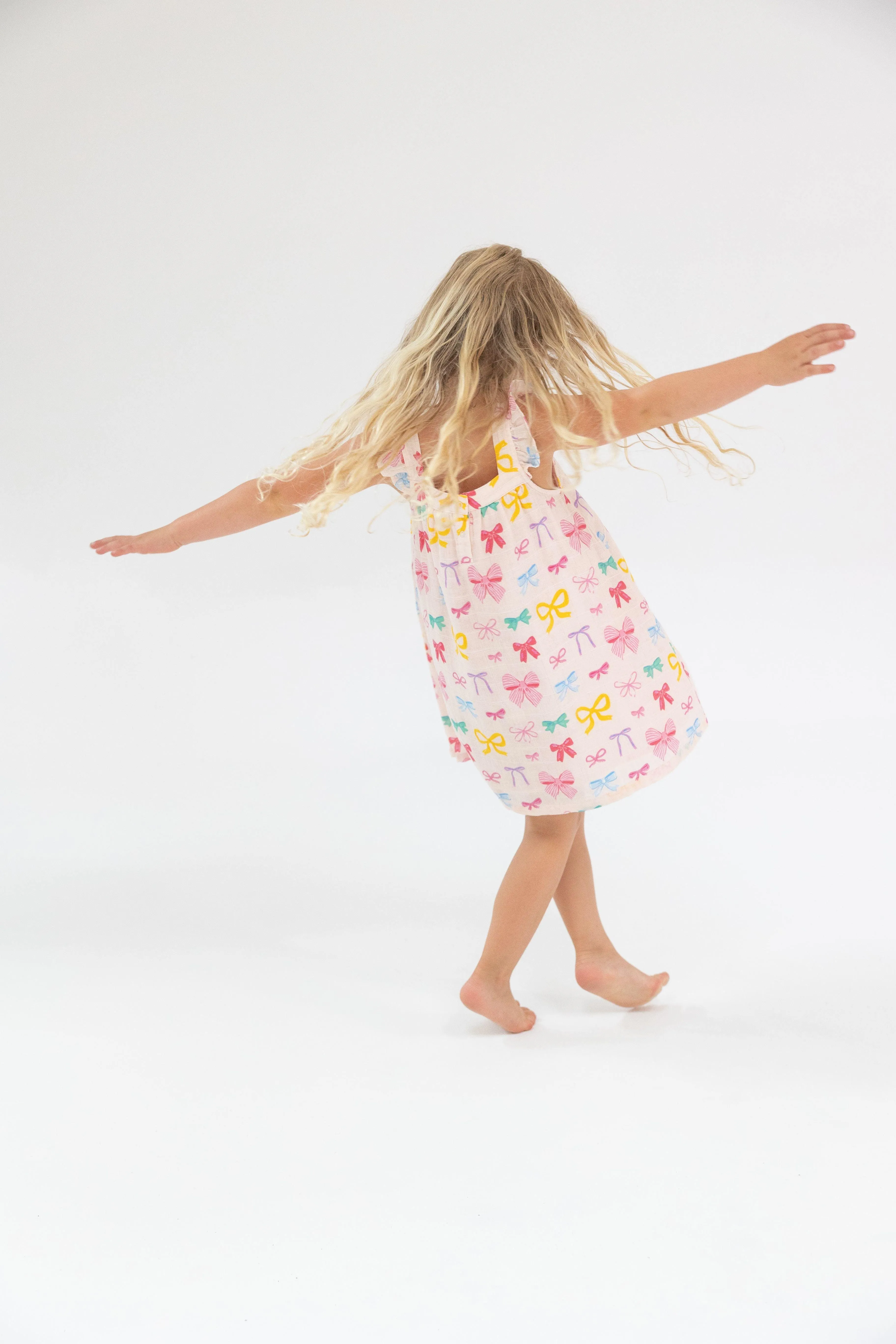 Girls Dresses | Sundress- Colorful Bows | Angel Dear