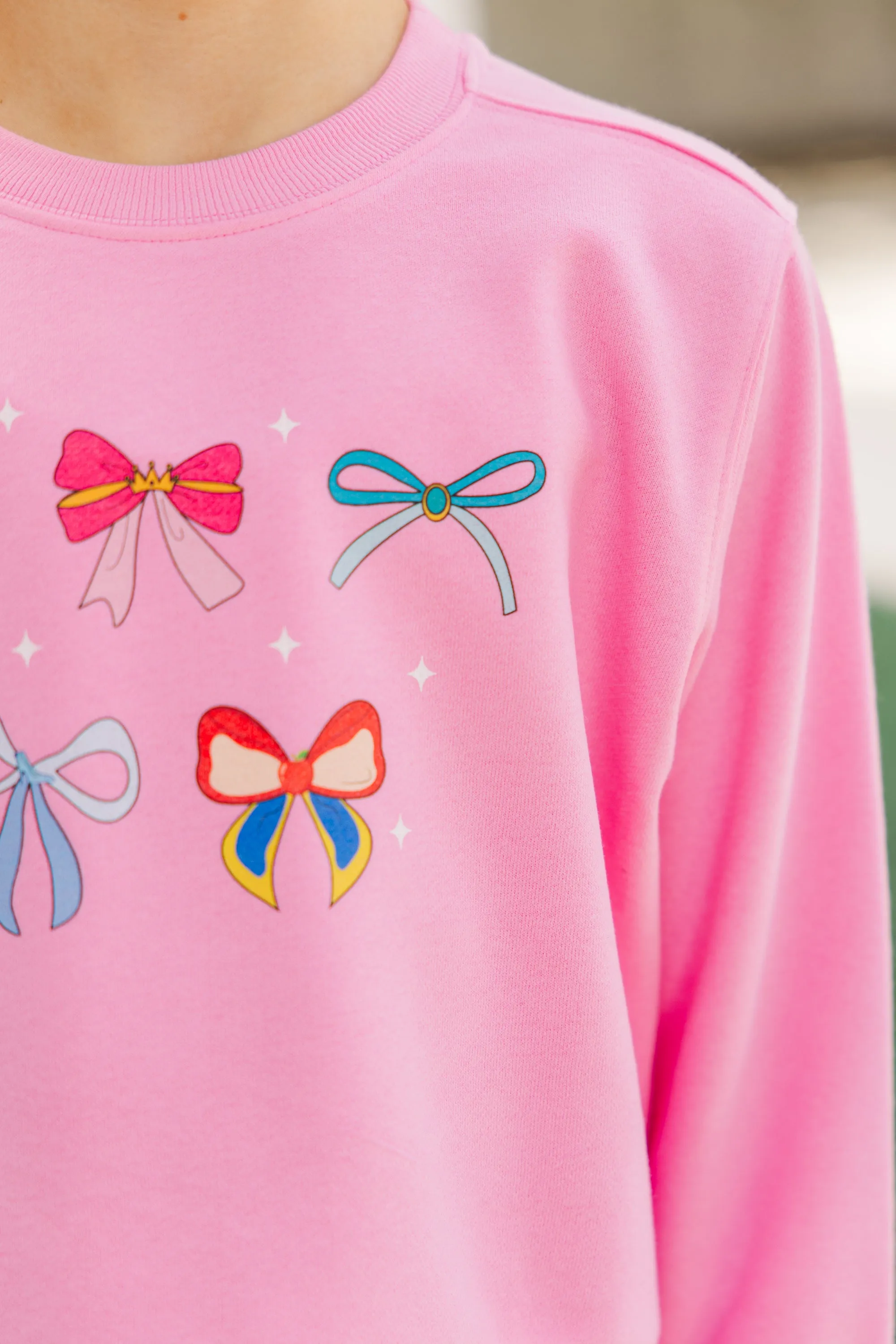 Girls: Princess Era Pink Graphic Sweatshirt
