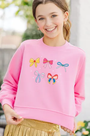 Girls: Princess Era Pink Graphic Sweatshirt