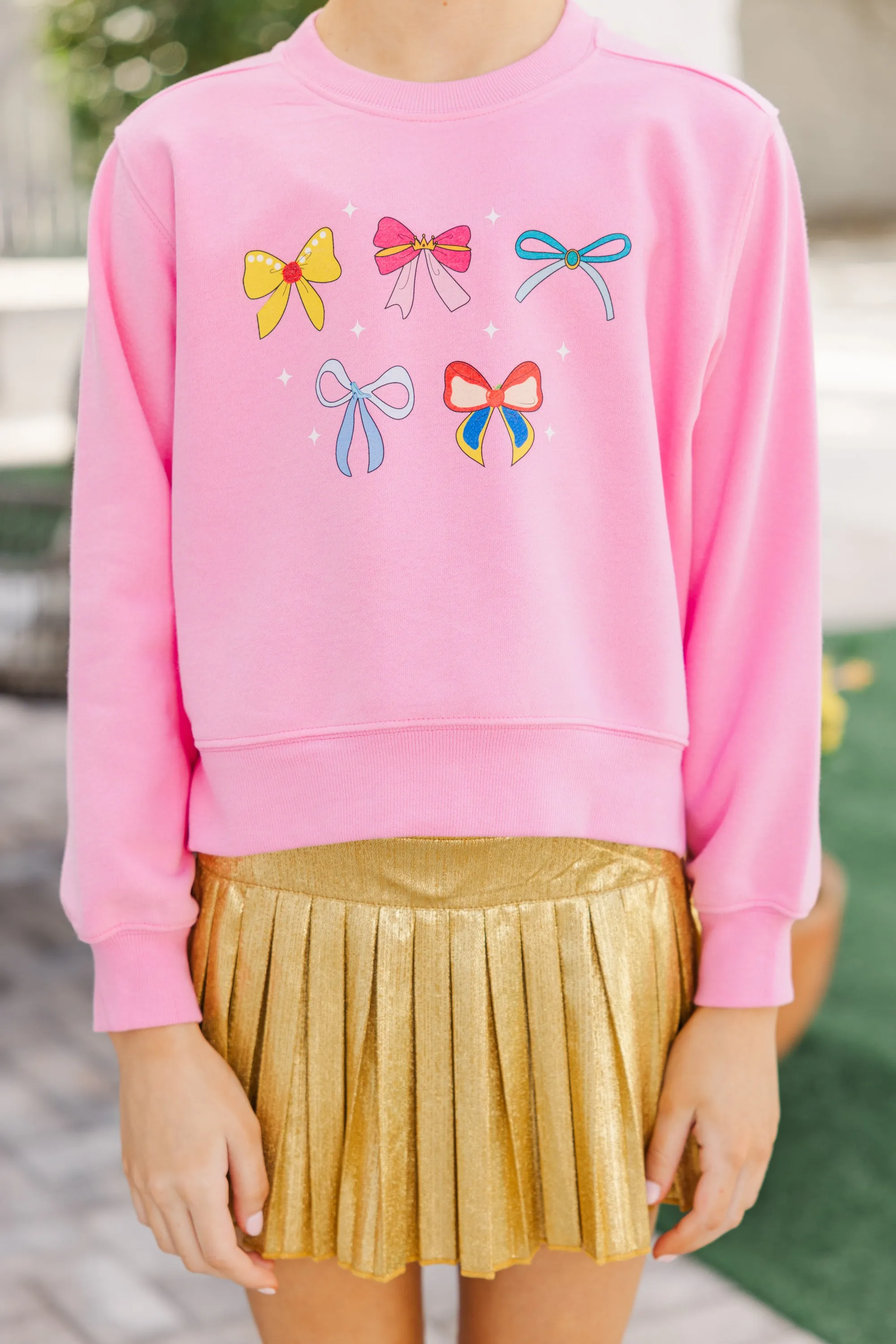 Girls: Princess Era Pink Graphic Sweatshirt
