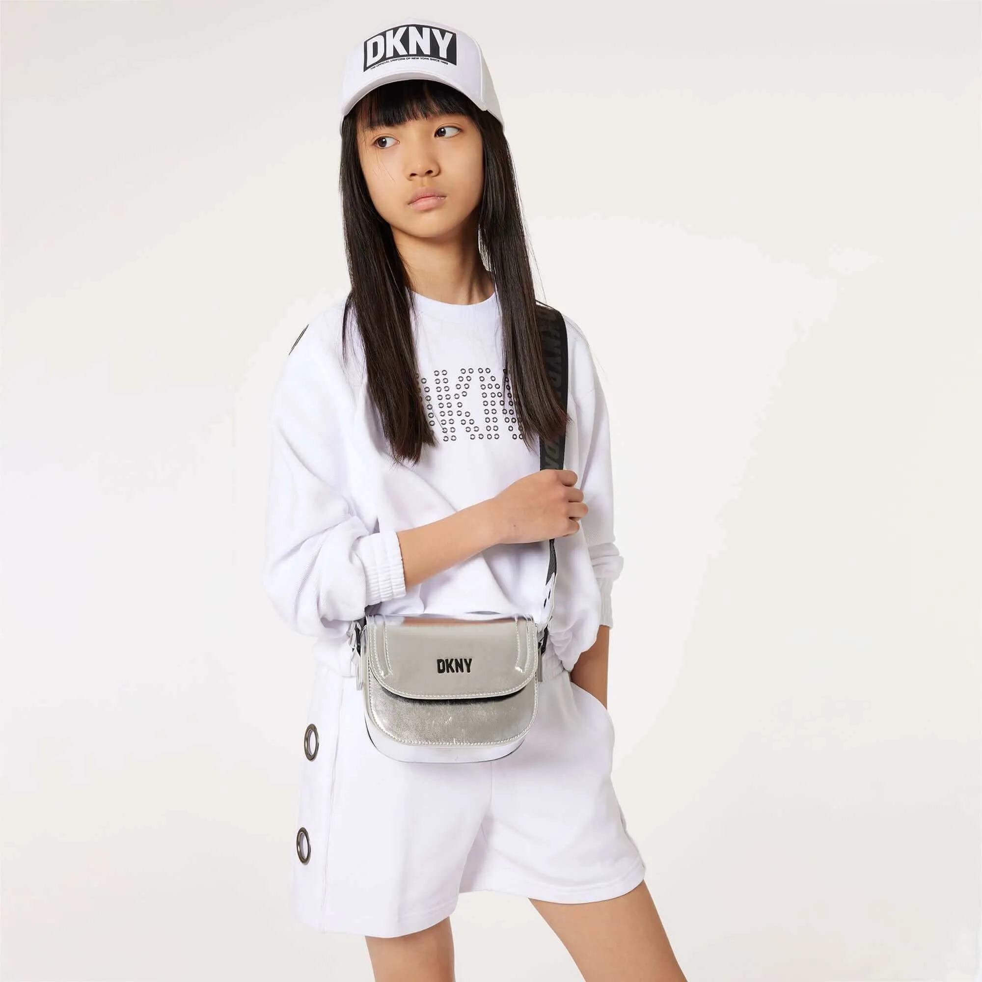Girls White Eyelet Short