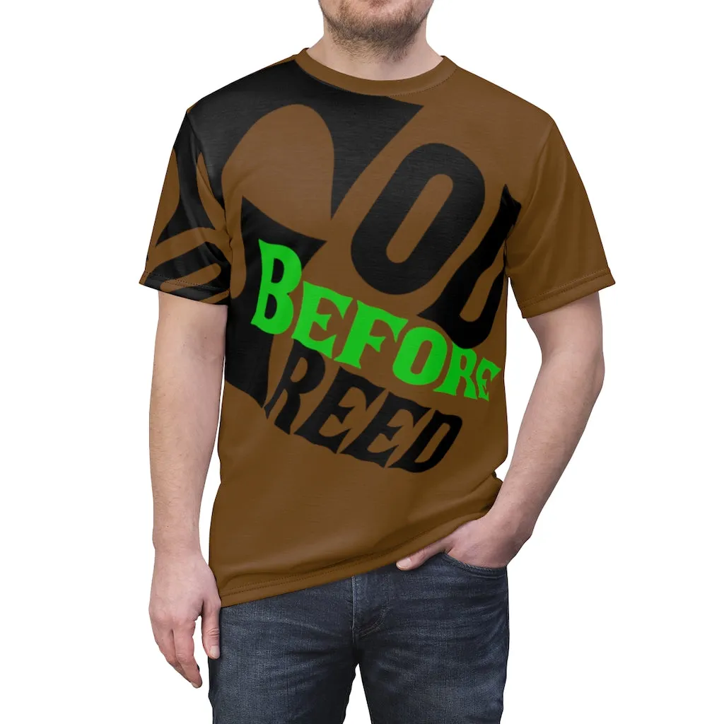 God Before Greed ( Army ) Unisex AOP Cut & Sew Tee