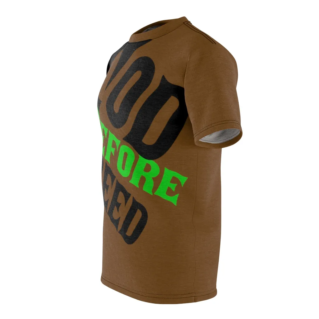 God Before Greed ( Army ) Unisex AOP Cut & Sew Tee