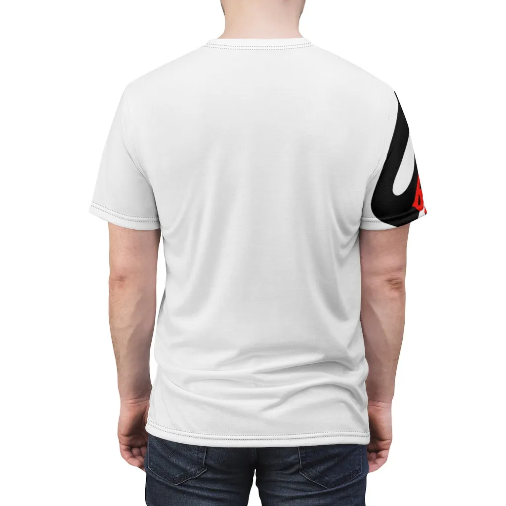 God Before Greed (Red) Unisex AOP Cut & Sew Tee
