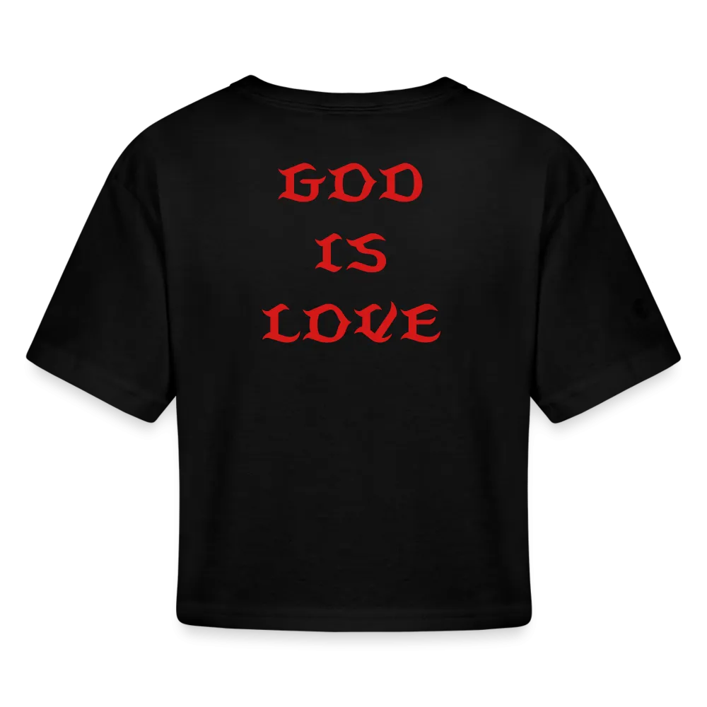 God is Love Women’s Cropped T-Shirt