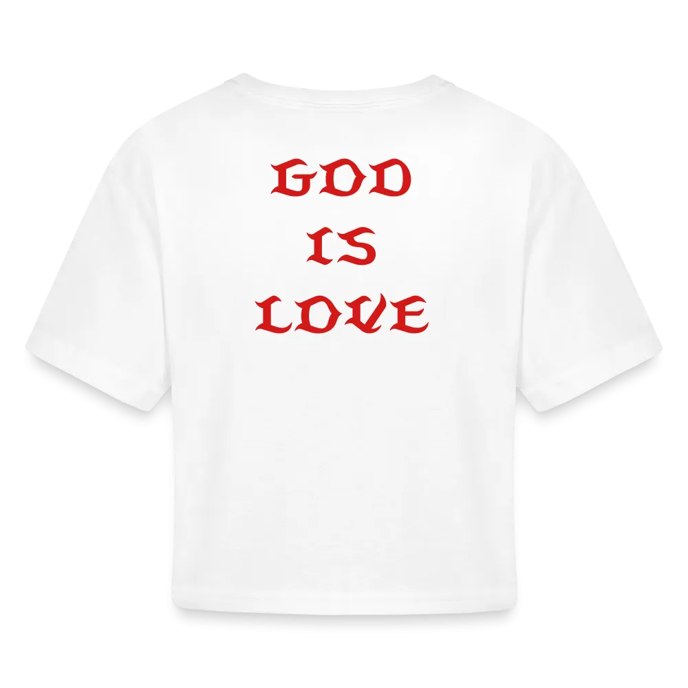 God is Love Women’s Cropped T-Shirt
