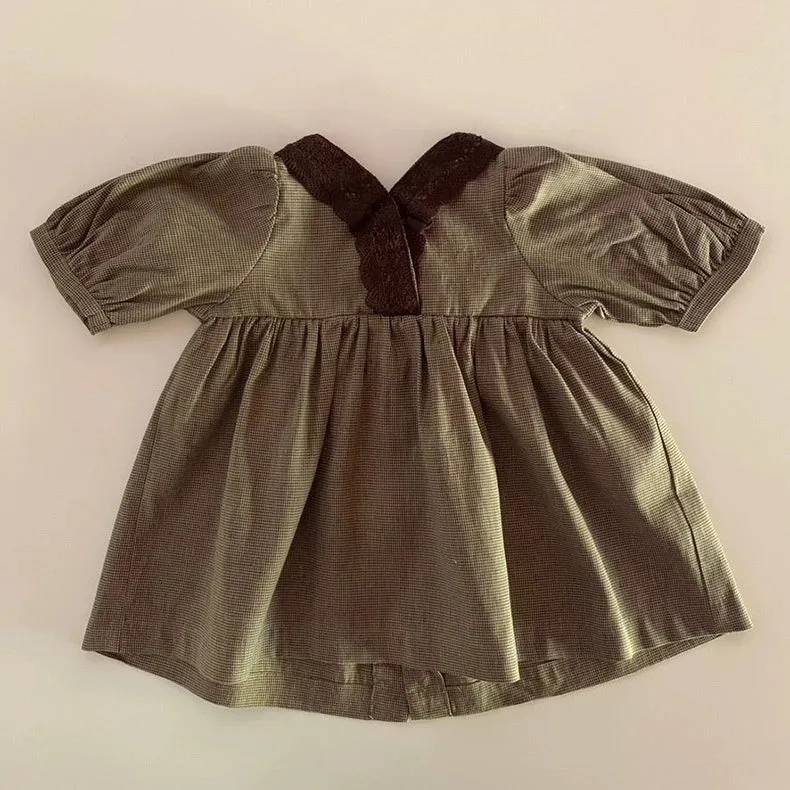 Golden Vintage Charm Dress