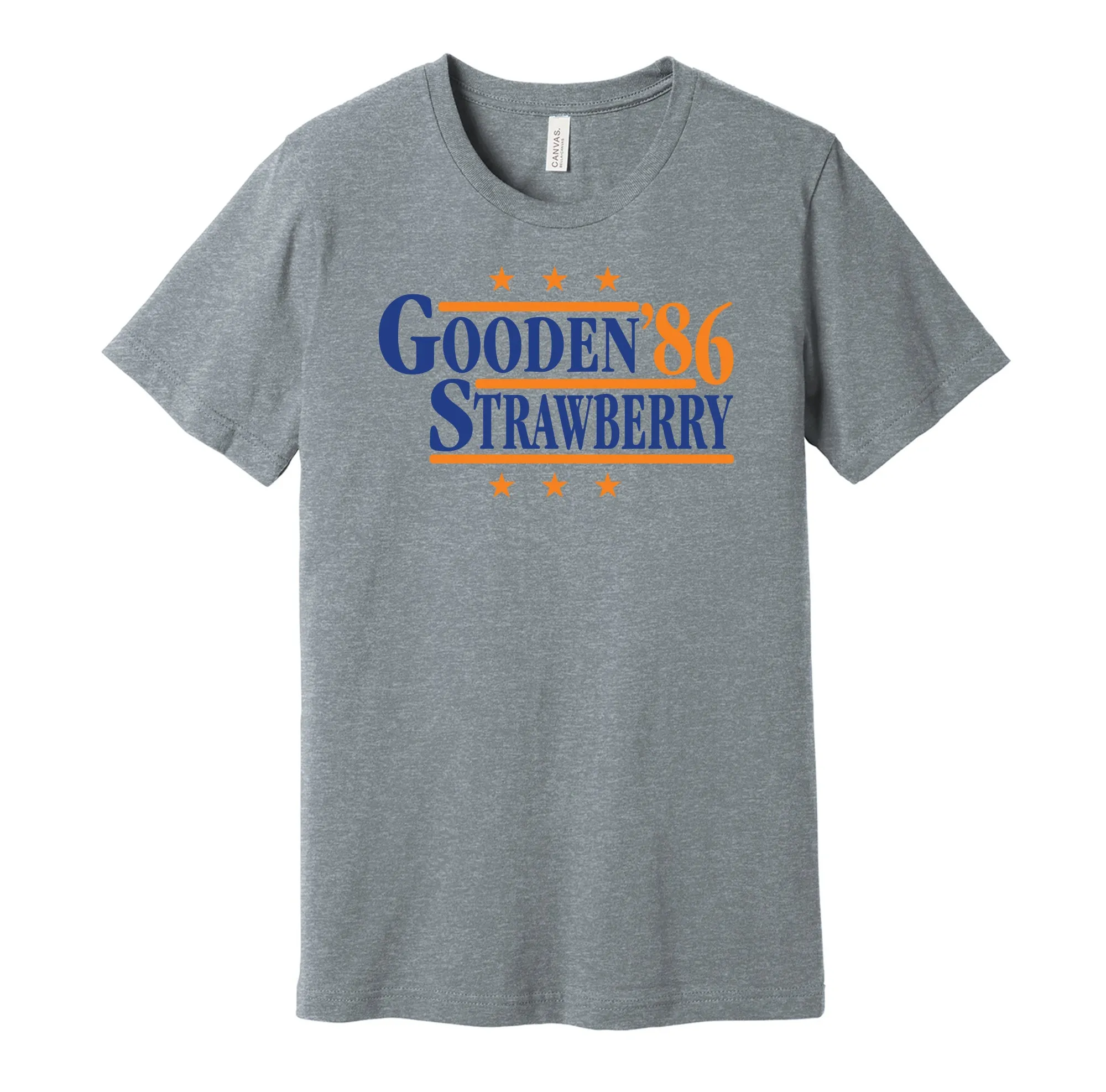 Gooden & Strawberry '86 - New York Baseball Legends Political Campaign Parody T-Shirt - Hyper Than Hype Shirts