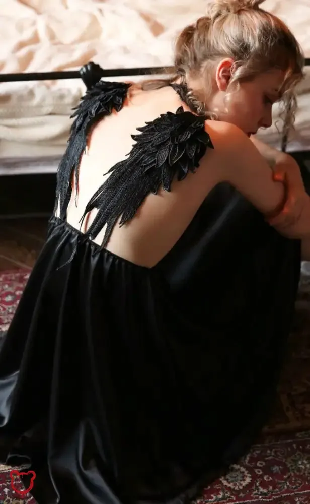 Gothic Satin Night Dress