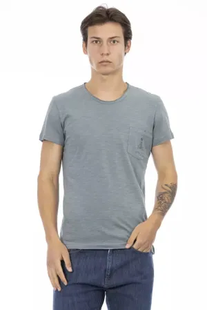 Gray Cotton Men's T-Shirt
