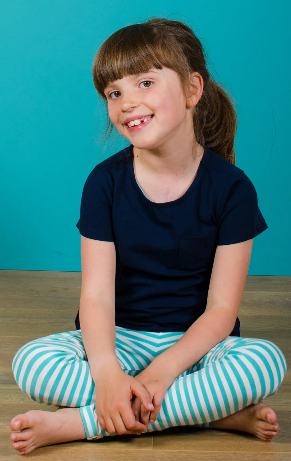 Green Stripe Leggings