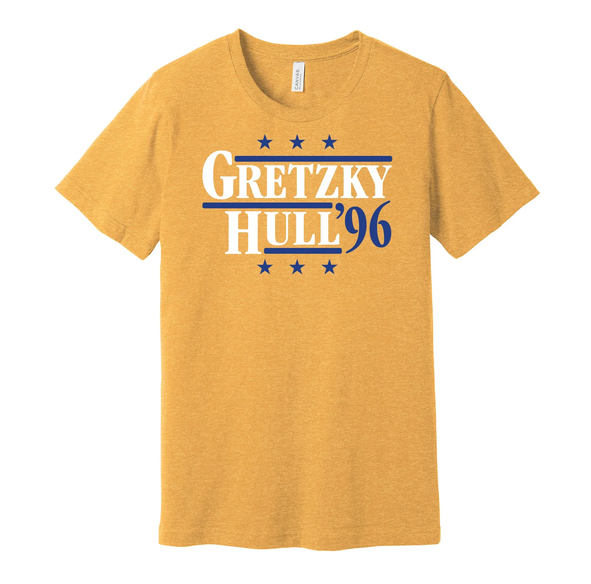 Gretzky & Hull '96 - St Louis Hockey Legends Political Campaign Parody T-Shirt - Hyper Than Hype Shirts