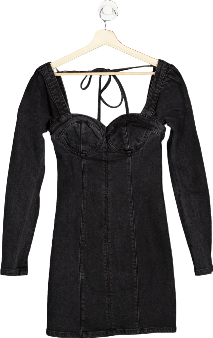 GRLFRND Black Amina Dress S