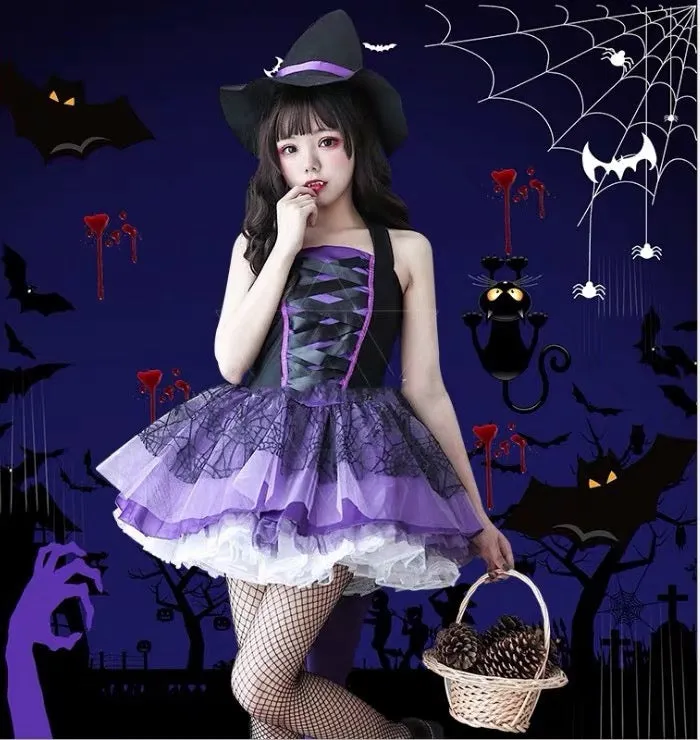 Halloween cos vampire costume （3 pieces）KF82305