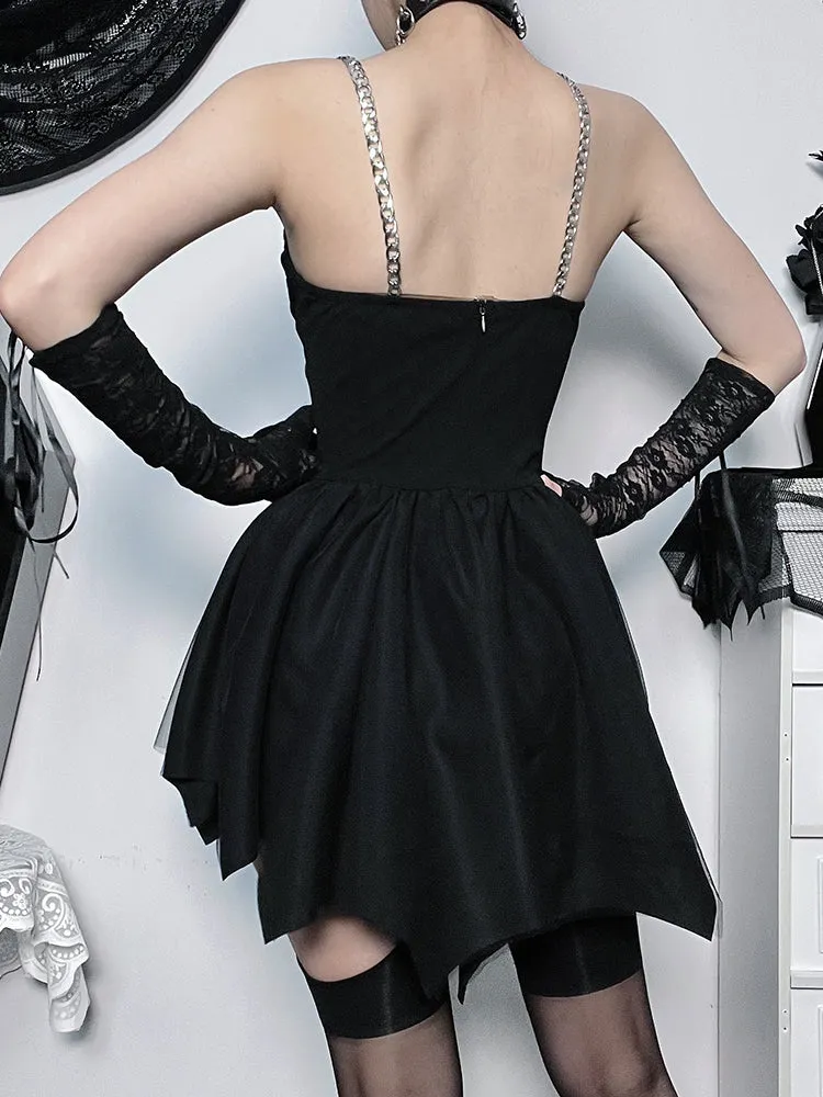 Halloween dark little devil dress  KF70399