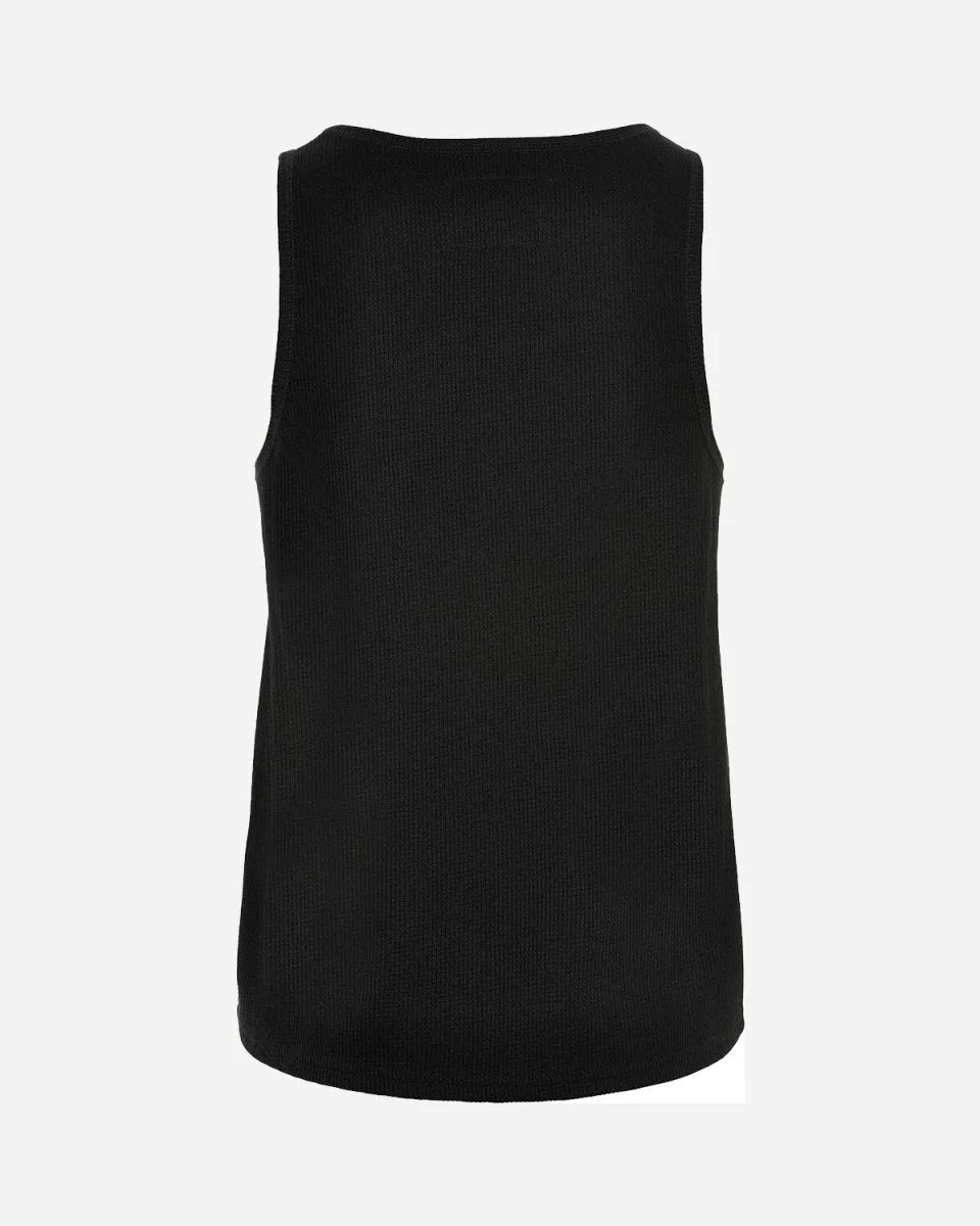 Halo Womens Waffle Top - Black