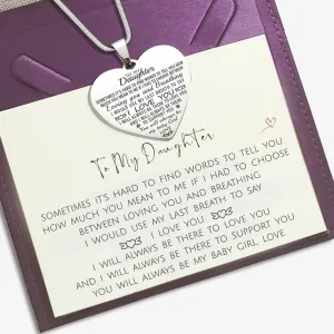 Heart Necklace - I Love You