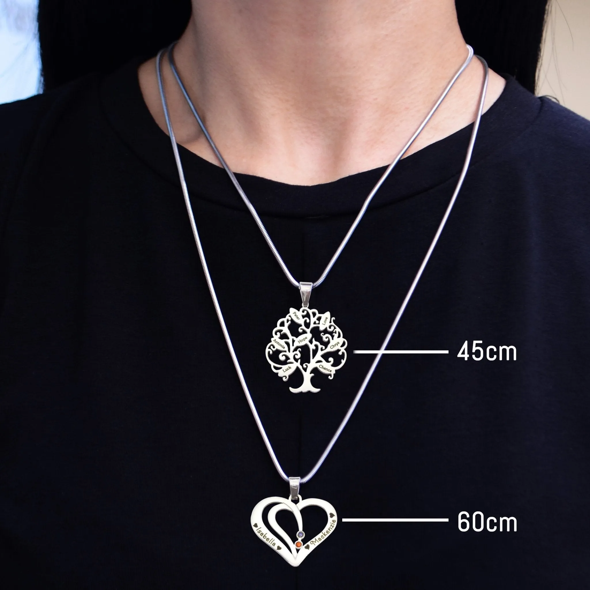 Heart Necklace - I Love You