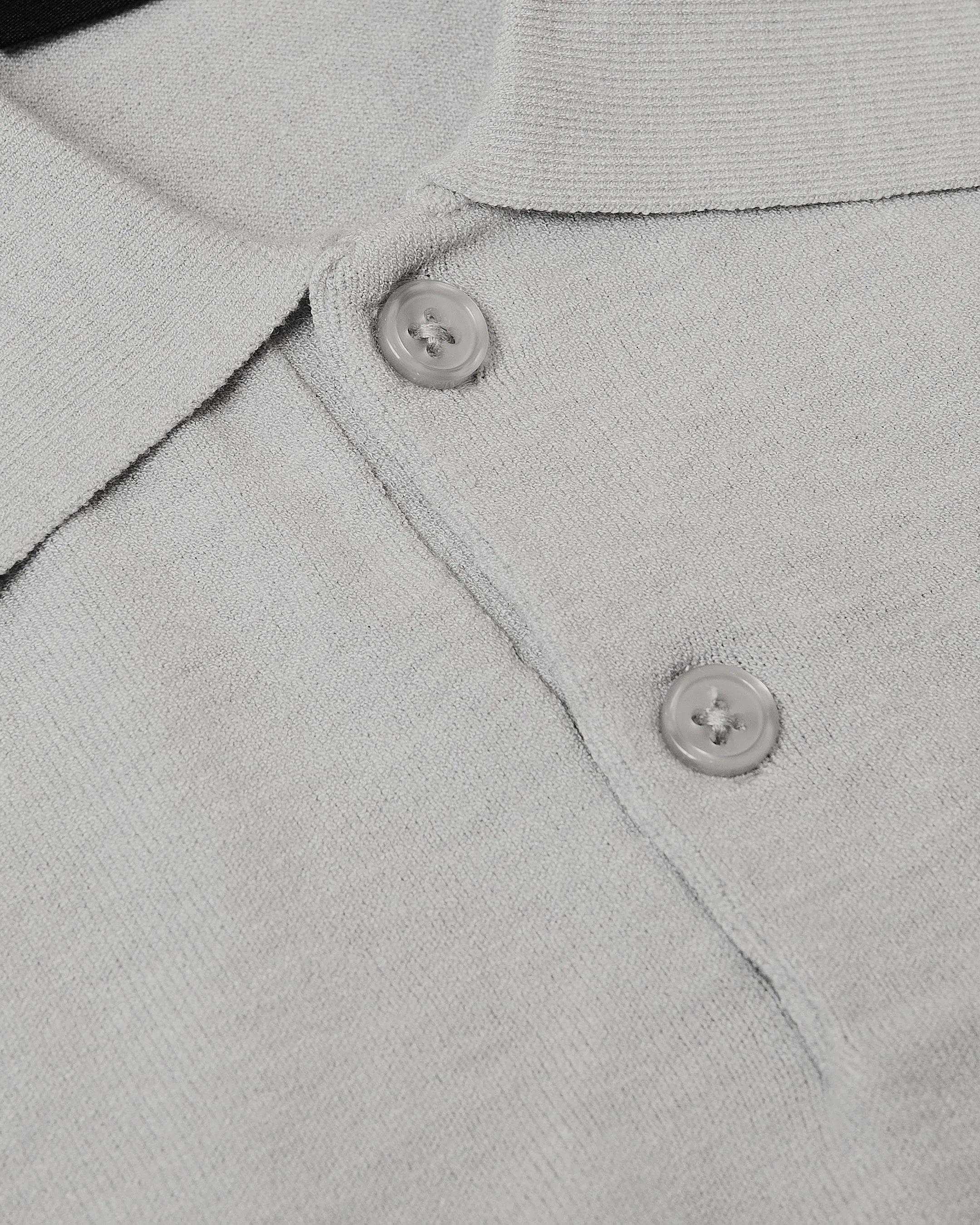 Heather Gray Short Sleeve Sweater Polo 2.0