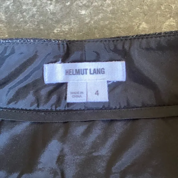 Helmut Lang Shorts Shy Black Metallic Shorts .