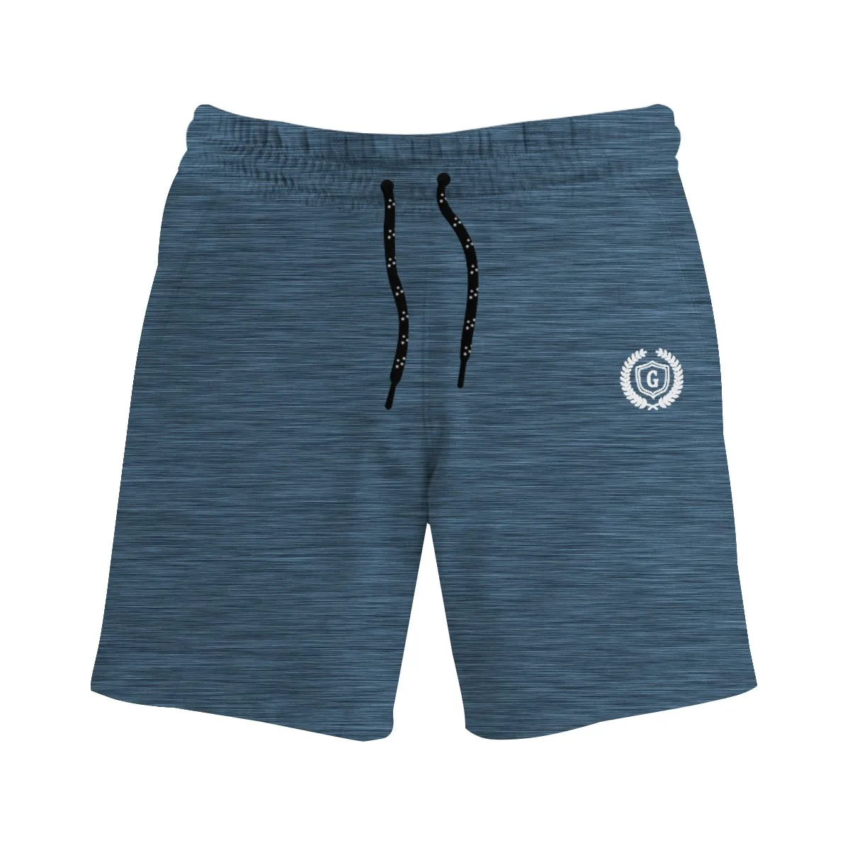 HG SIGNATURE EMB TWO QUARTER DRYFIT SHORTS - OXFORD BLUE