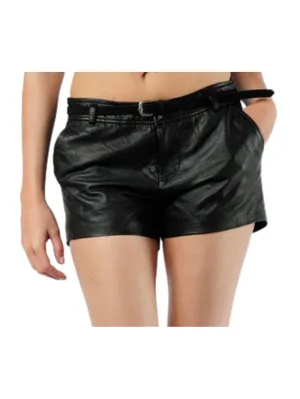 Hip & Cool Leather Shorts