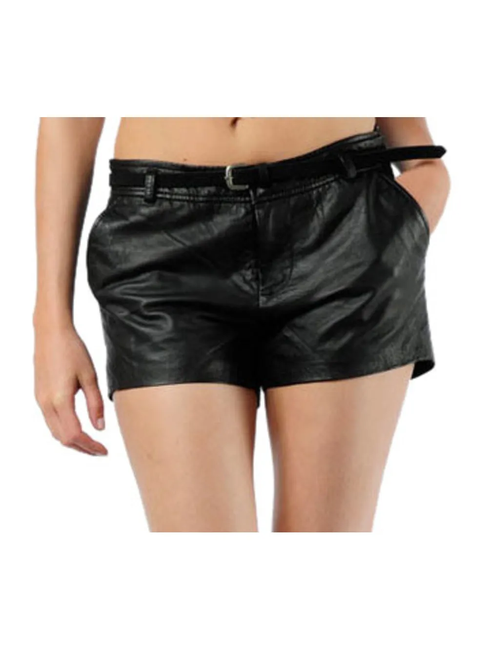 Hip & Cool Leather Shorts