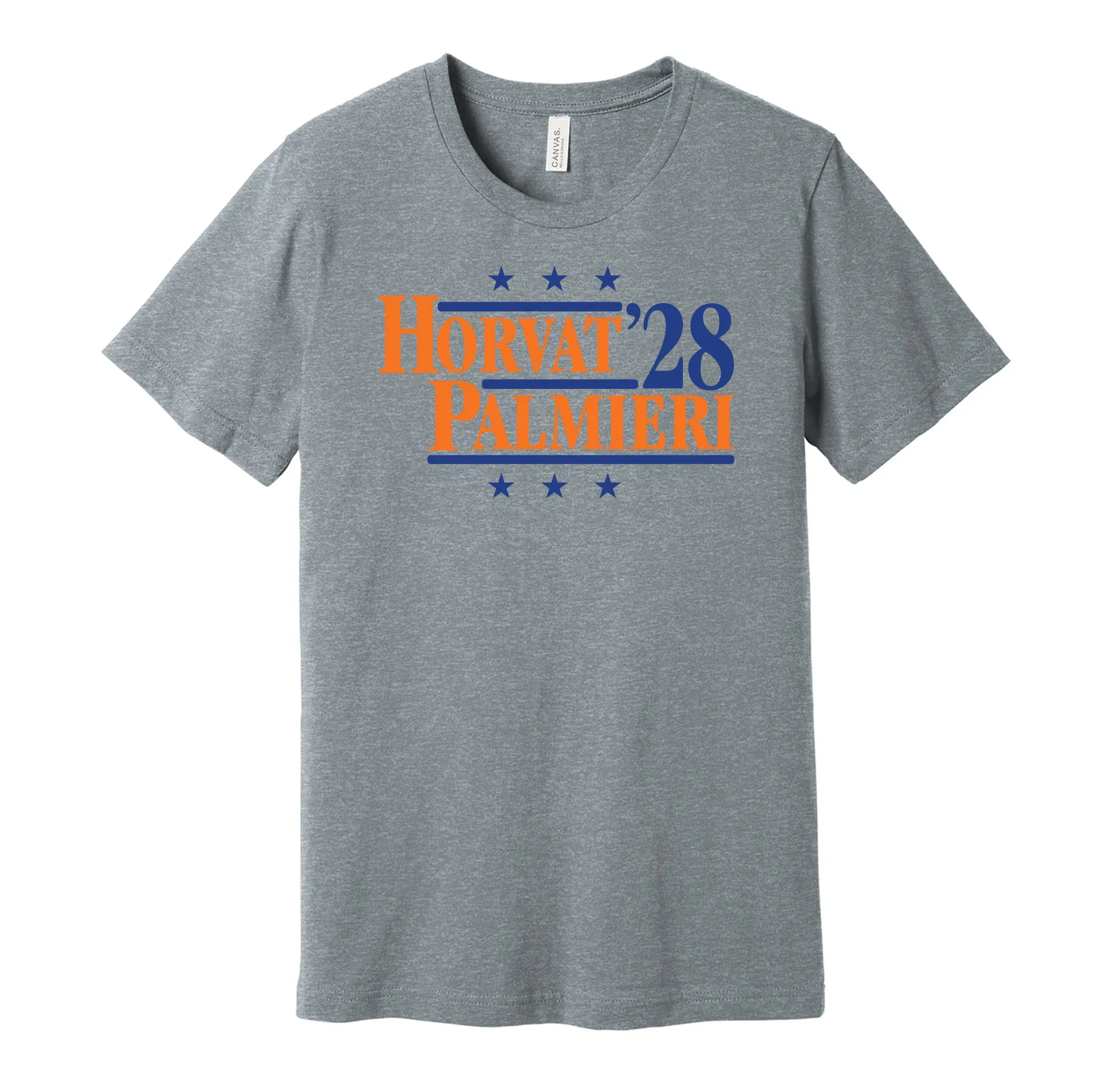Horvat & Palmieri '28 - New York Hockey Political Campaign Parody T-Shirt - Hyper Than Hype Shirts