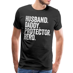 Husband Daddy Protector Hero Men's Premium T-Shirt