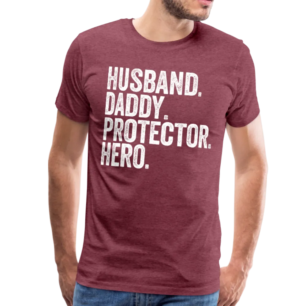 Husband Daddy Protector Hero Men's Premium T-Shirt