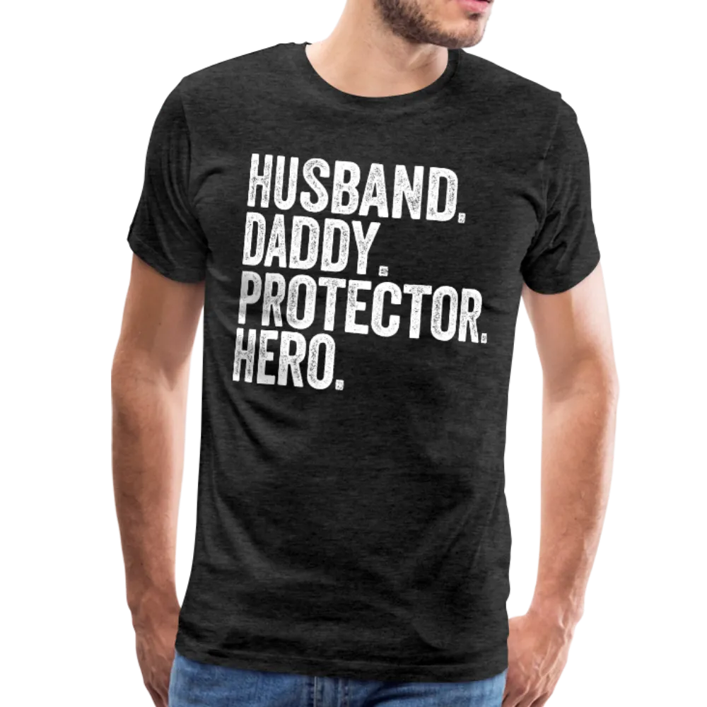 Husband Daddy Protector Hero Men's Premium T-Shirt