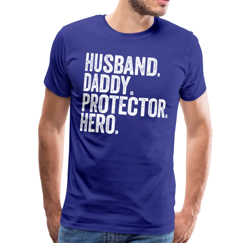 Husband Daddy Protector Hero Men's Premium T-Shirt