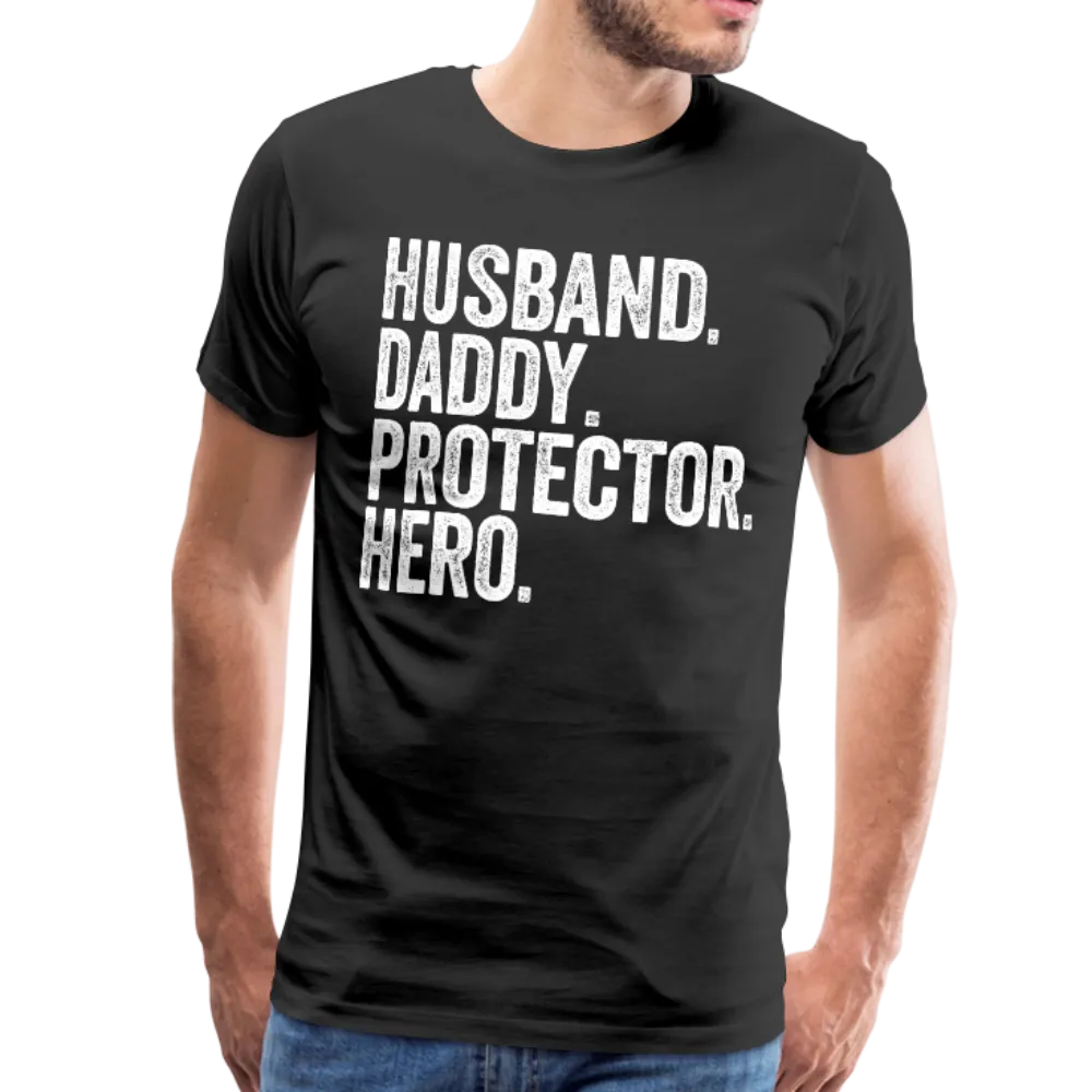 Husband Daddy Protector Hero Men's Premium T-Shirt
