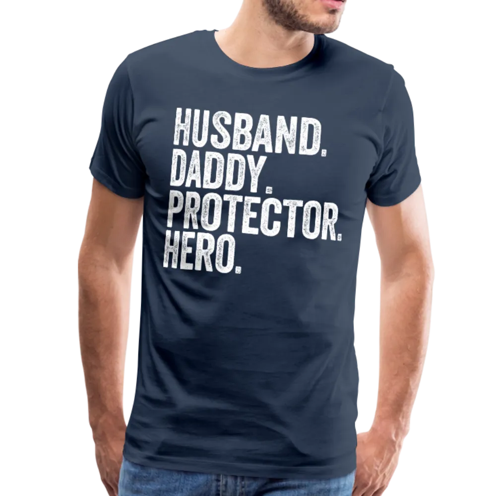 Husband Daddy Protector Hero Men's Premium T-Shirt