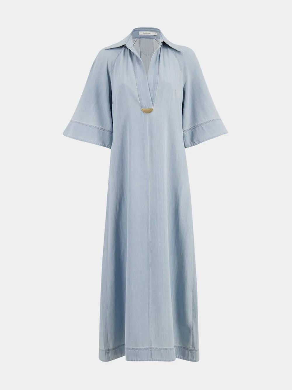 Ice Storm Acacia Denim Midi Dress