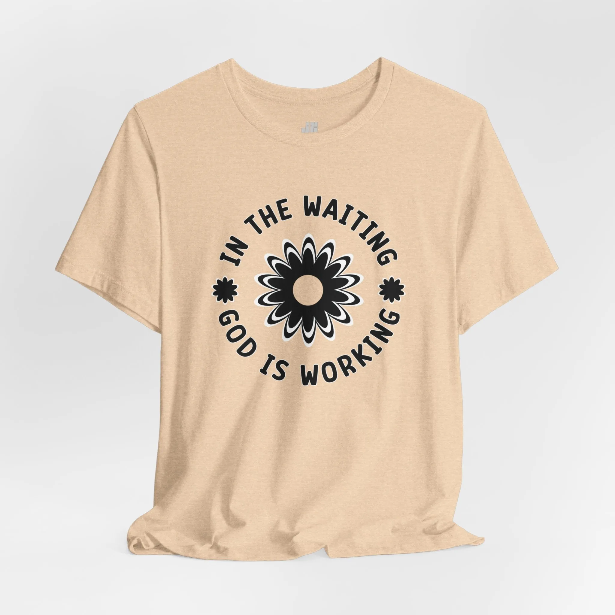 In the Waiting God is Working Soft Cotton Tee - Christian Shirt